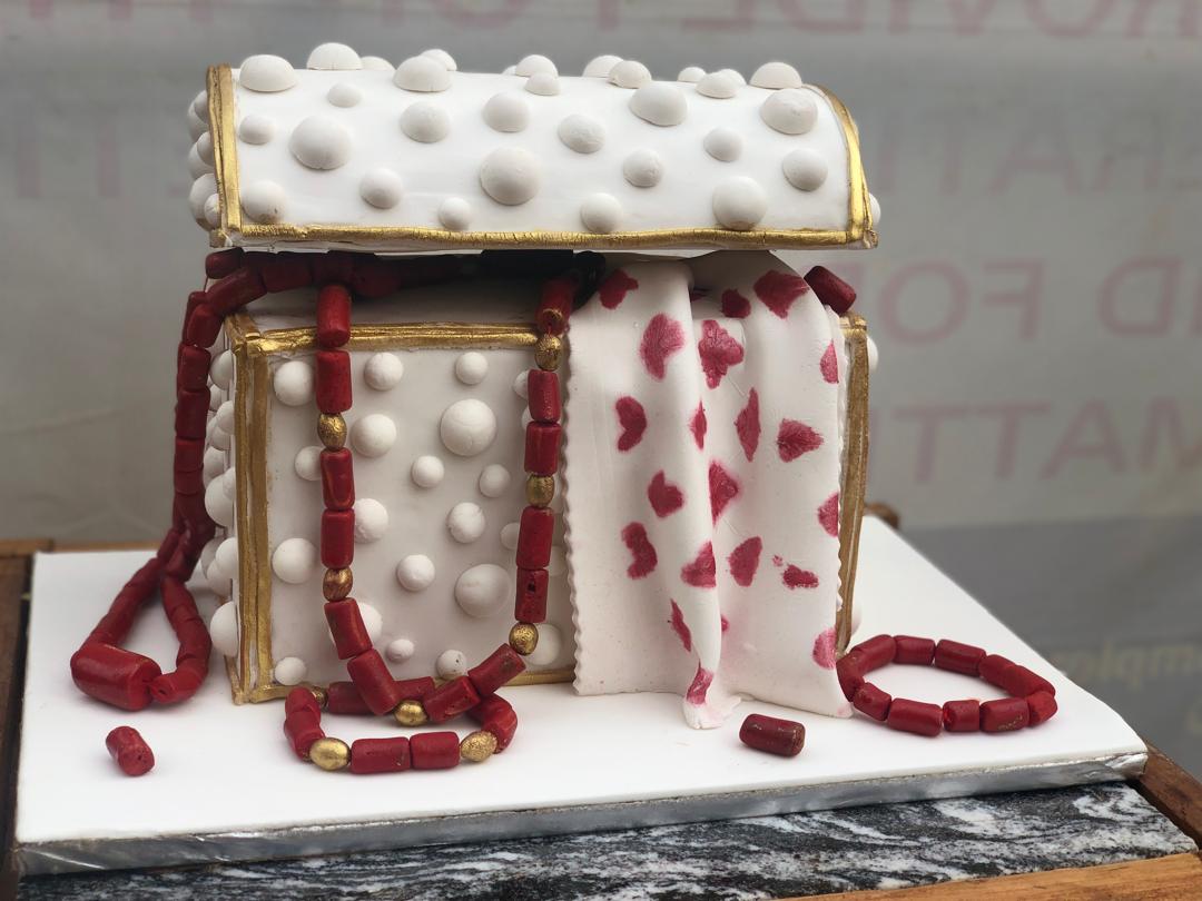 Delicious custom cake with premium icing